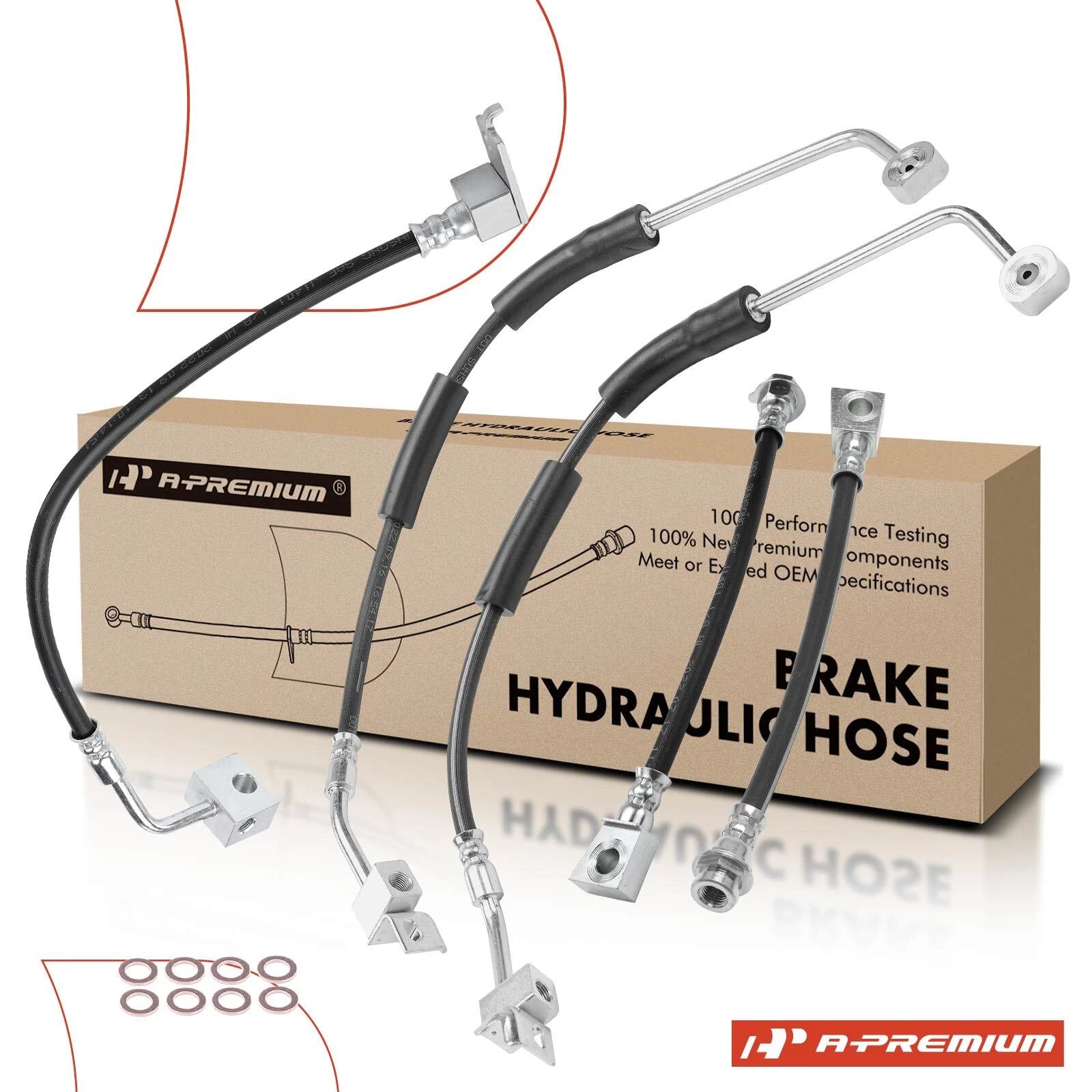 5X Brake Hydraulic Hose for Jeep Liberty (2002–2012)