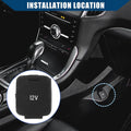 12V Console Power Outlet Cover Cap for Ford Edge Expedition F-150 (2015-2023)