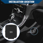 12V Console Power Outlet Cover Cap for Ford Edge Expedition F-150 (2015-2023)