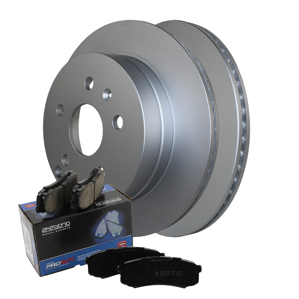 Rear Brake Kit 303mm Rotors & Akebono Pads for Chevy Equinox GMC Terrain (2010–2017)