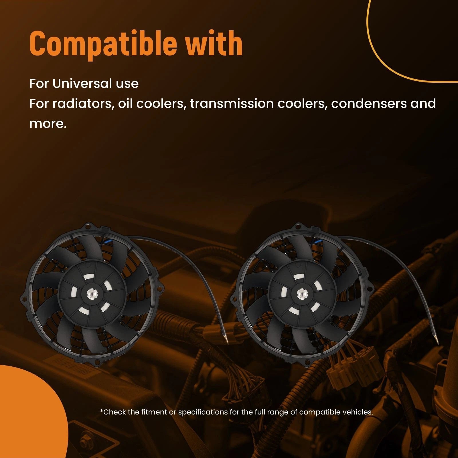 7" Electric System Kit for Universal Car (800CFM, 2900RPM)