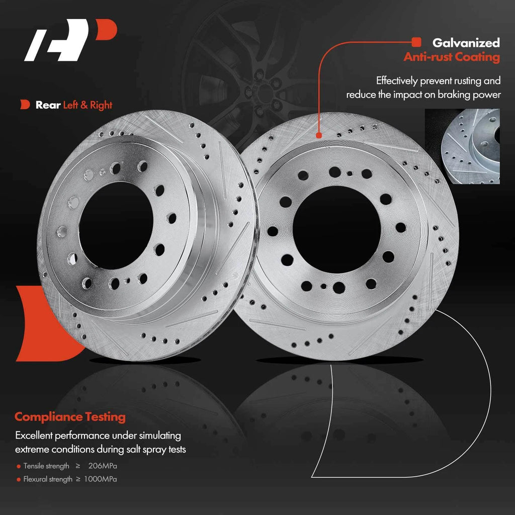 Rear Brake Rotors, Pads & Calipers for Lexus GX470 (2003–2009)