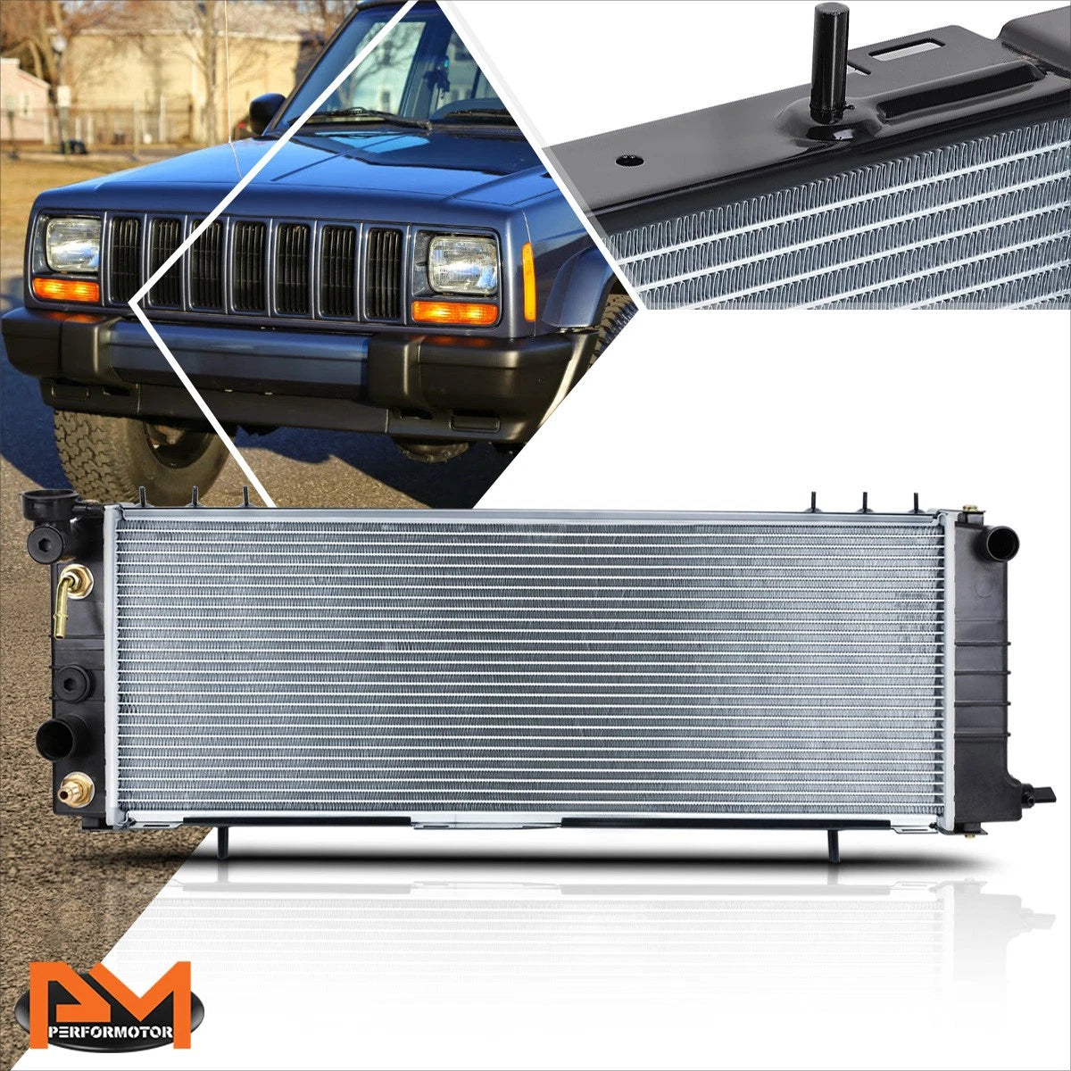 Full Aluminum Radiator for Jeep Cherokee/Comanche (1991–2001) DPI-1193
