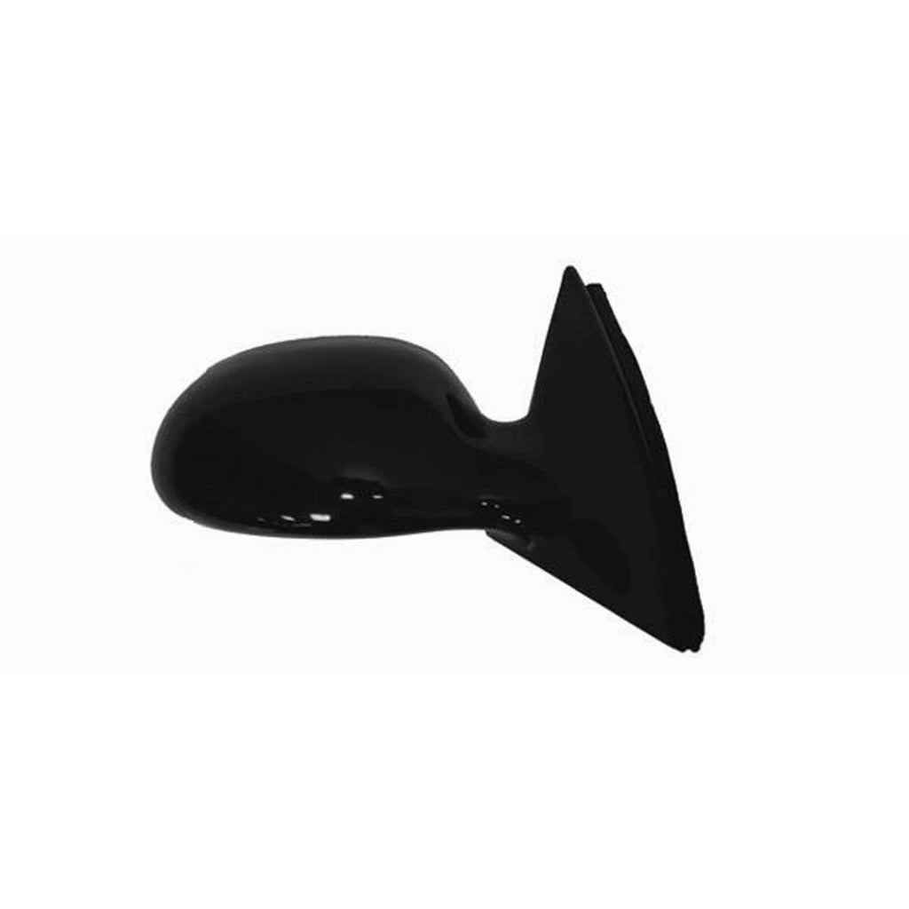 Replacement Black Gloss Passenger Side Power Door Mirror w/o Heated Glass