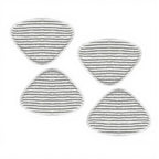 Set of 4 Triangular Microfiber Pads for Steam Plus (Compatible)