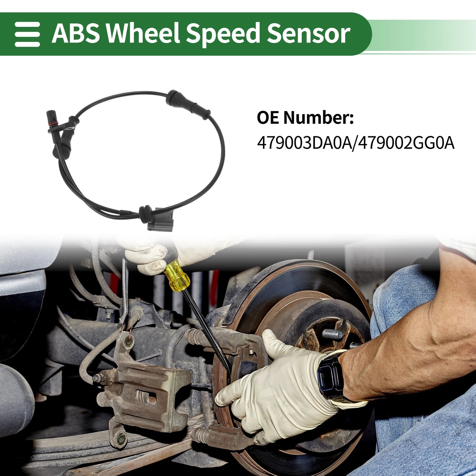 ABS Wheel Speed Sensor No. 479003DA0A for Nissan Sentra 1.8L (2013–2016)
