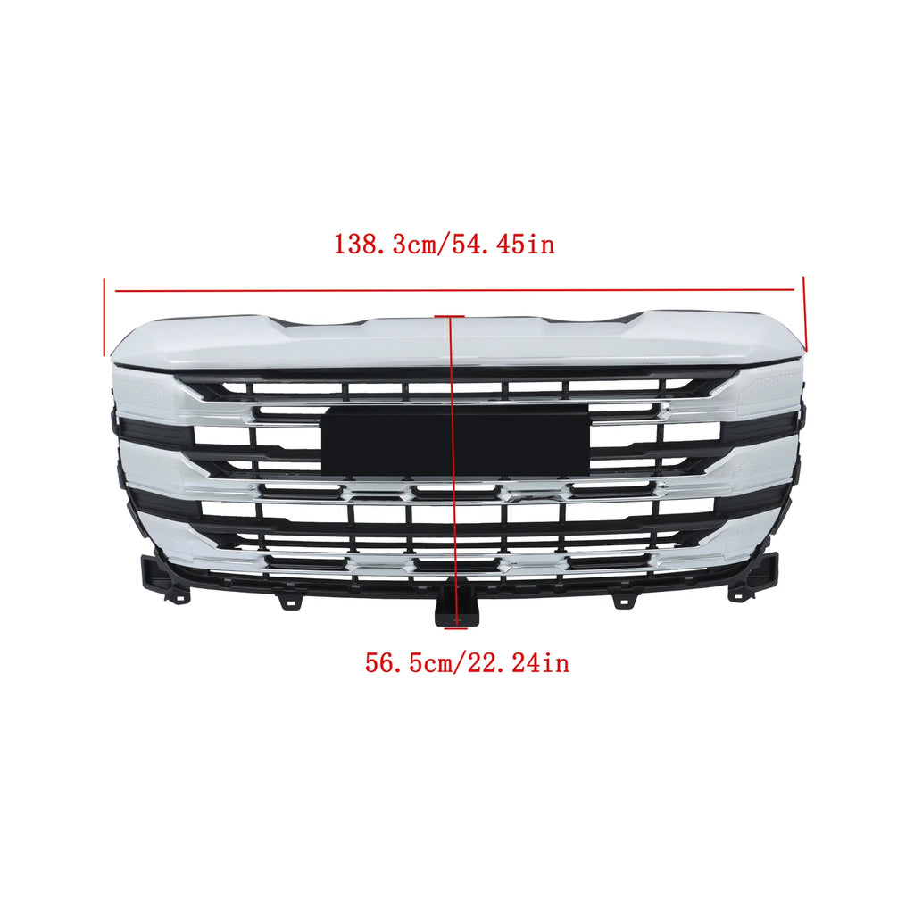Front Upper Bumper Grille for GMC Sierra 1500 SLE (2022-2024) Chrome