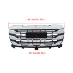 Front Upper Bumper Grille for GMC Sierra 1500 SLE (2022-2024) Chrome