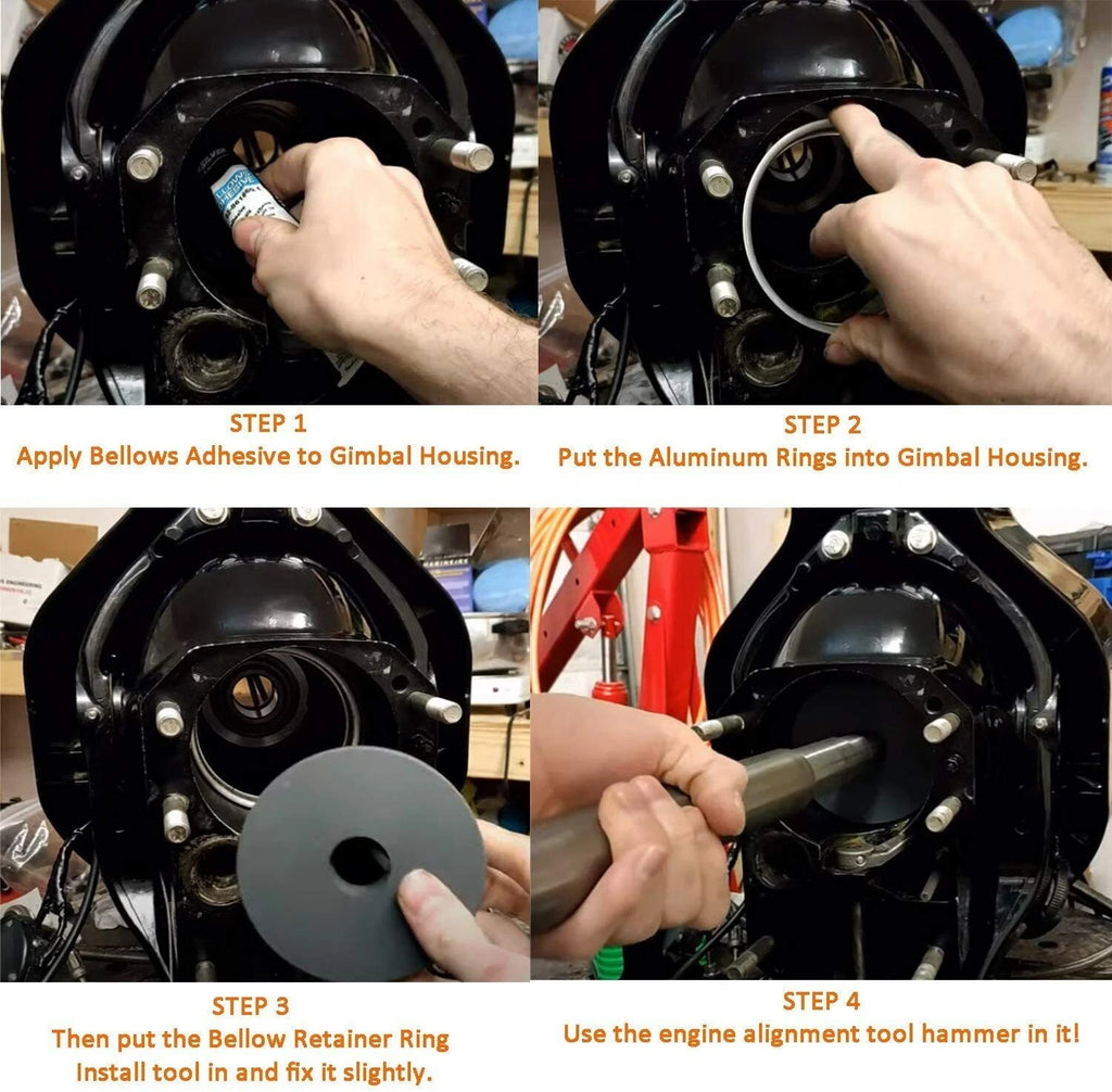 Bellow Retainer Ring Install Tool for Alpha Bravo Mercruiser (Repl 818162, 18-9870)