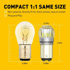 2X LED Turn Signal Brake Reverse Parking Light Bulb for AUXITO (6500K)