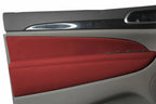 Front Insert Door Panel Cover Leather for Jeep Grand Cherokee (2011–2019) Red