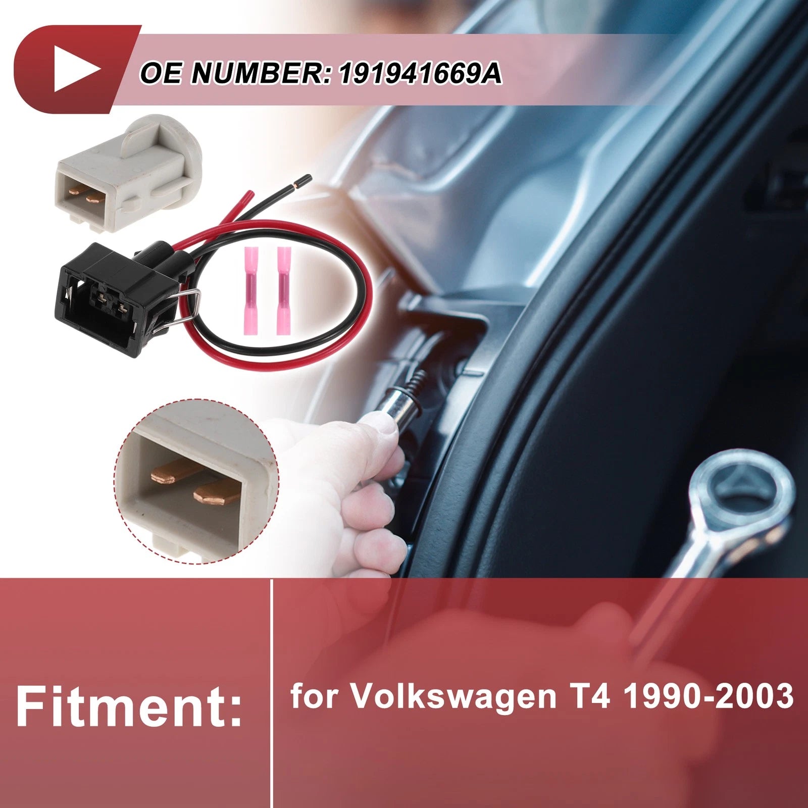 Side Marker Light Socket Wiring for Volkswagen T4 (1990–2003) No. 191941669A