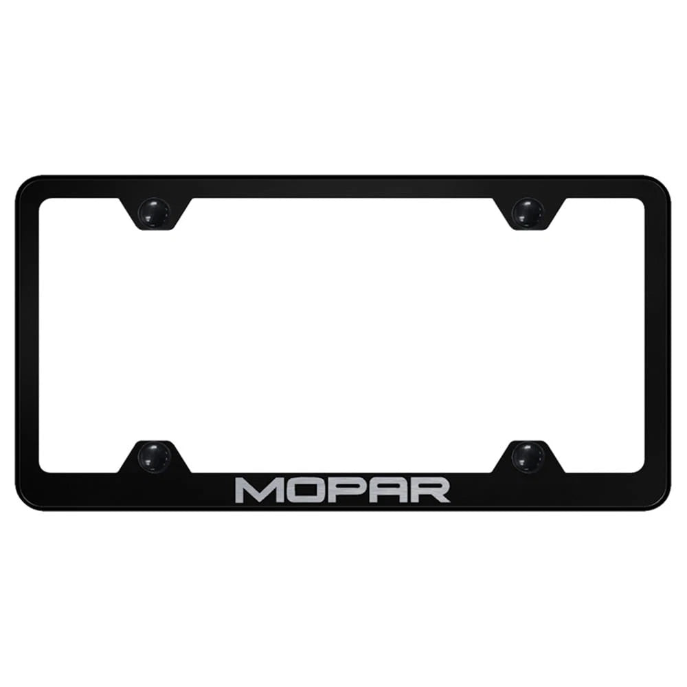 Etched on Black Wide Body Plate Frame - Officially Licensed for Mopar Vehicles