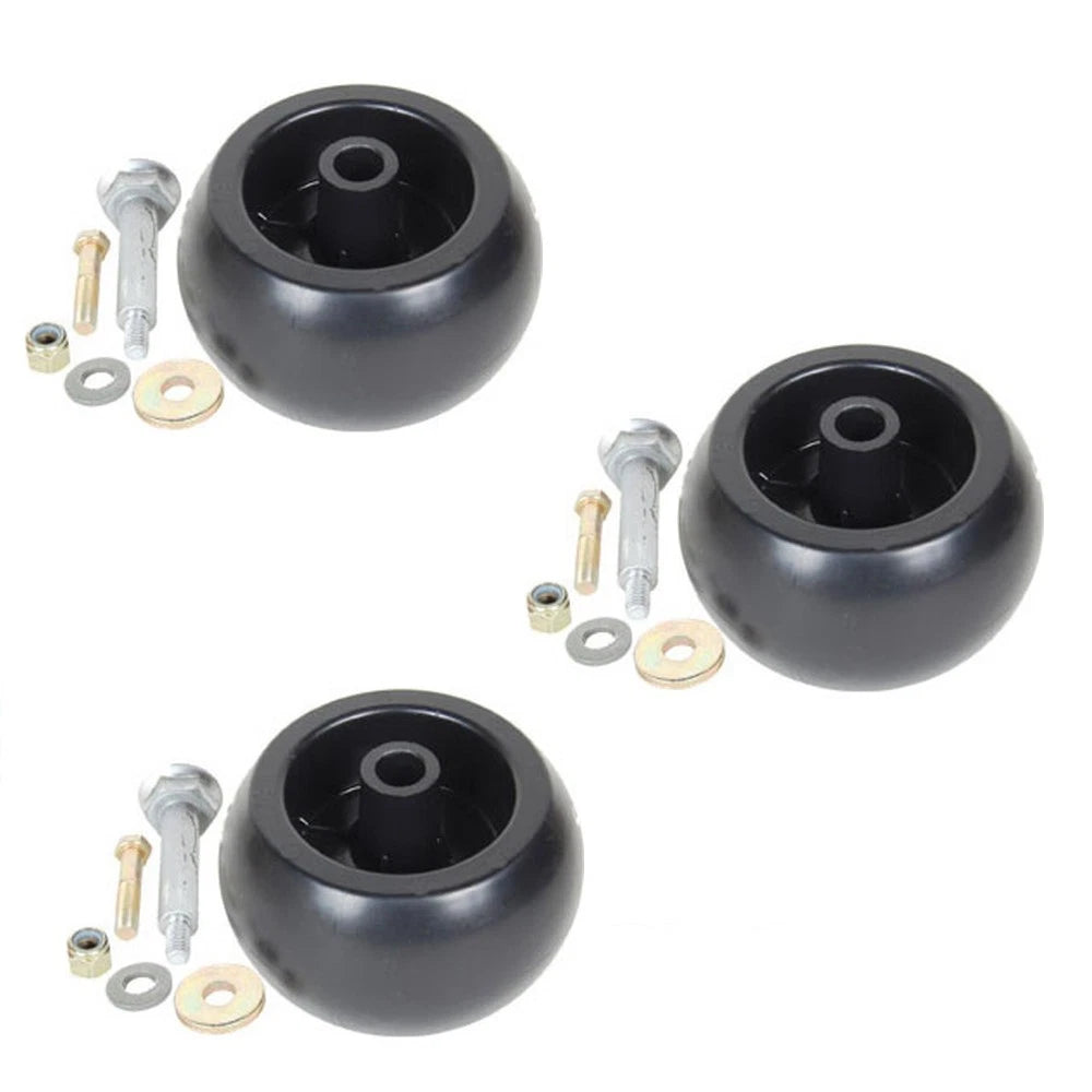 Set of 3 Anti Scalp Roller Wheels for Exmark (103-8415, 116-9981)