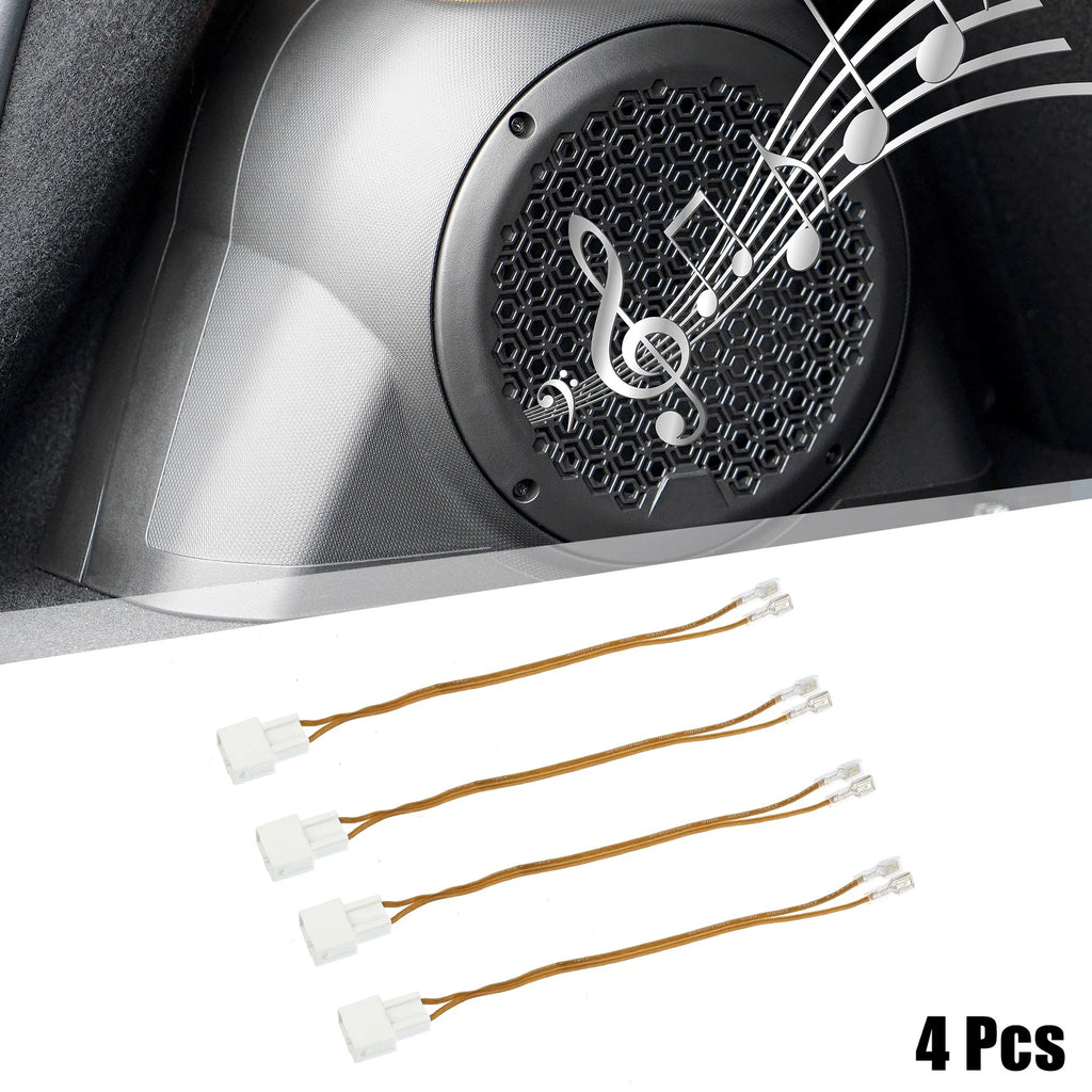Set of 4 Speaker Connector Wire Harness Adapter for Honda Accord, Acura