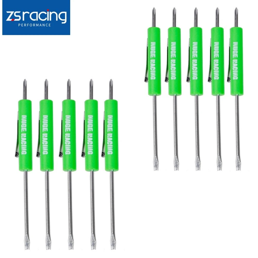 10X Mini Pocket Screwdriver Set with Magnet and Clip