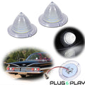 2PC Clear White LED Backup Light for Chevrolet Impala Bel Air Biscayne (1960–1961)