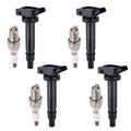 Ignition Coil and Spark Plug Set for Toyota Solara 2.4L (2007–2008)