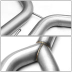 Dual 4" Rolled Muffler Tip for Nissan Maxima (2004–2008) - Stainless Racing Catback