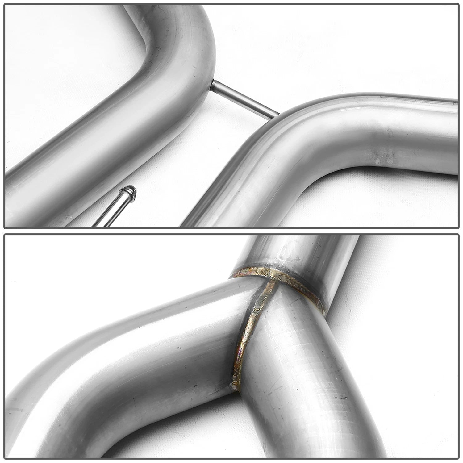 Dual 4" Rolled Muffler Tip for Nissan Maxima (2004–2008) - Stainless Racing Catback