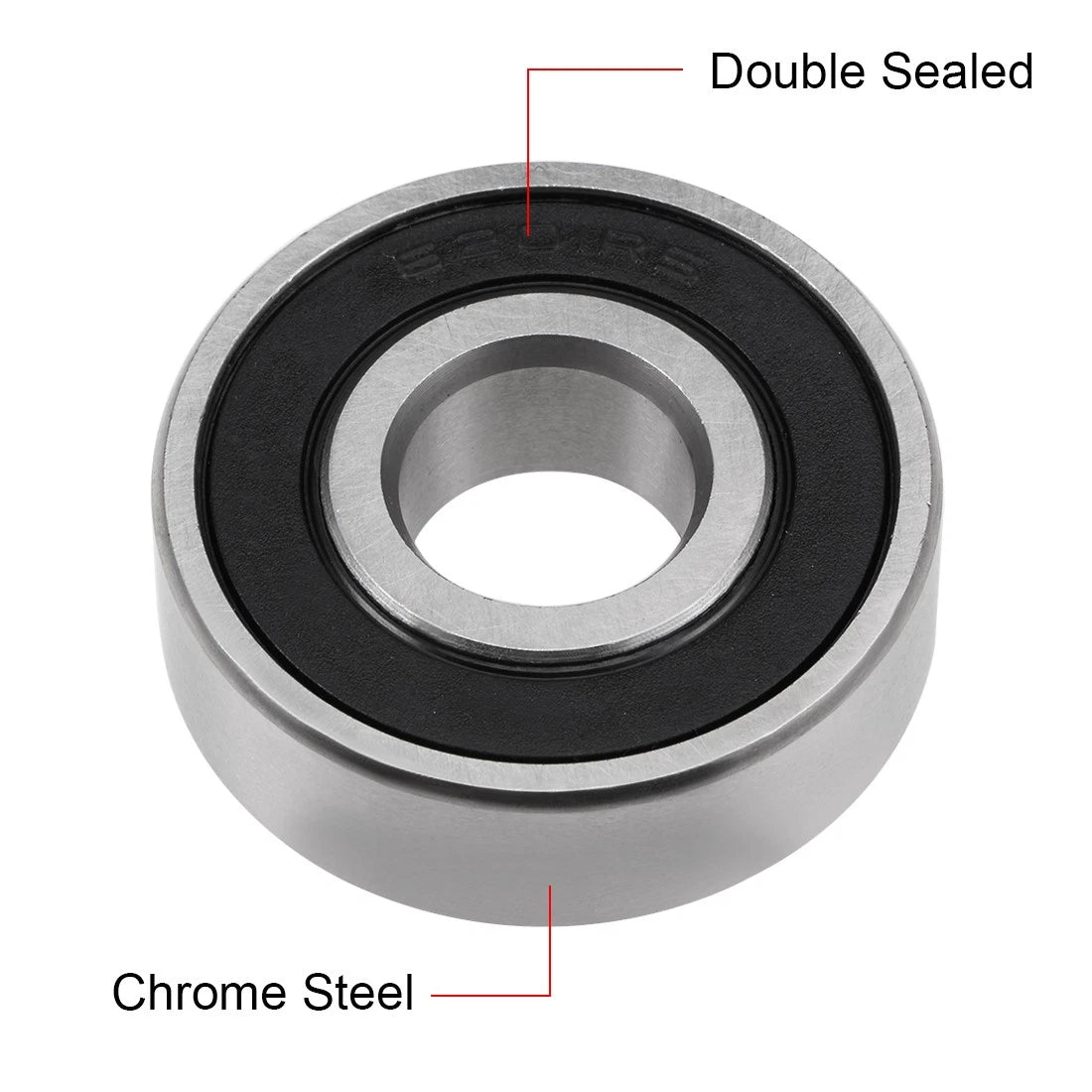 Set of 2 6201-2RS Ball Bearings for Various Models (12x32x10mm)