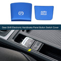 Set of 1 Gear Shift Handbrake Button Switch Cover for Hyundai Santa Fe (2019–2021) Blue