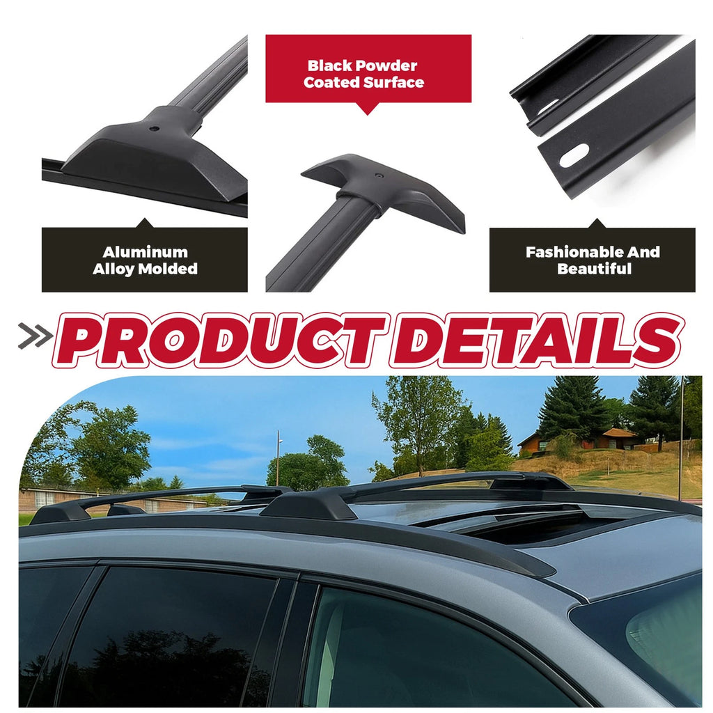 Set of 2 Roof Rack Cross Bars for Chevy Traverse (2009-2017)