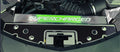 Carbon Fiber Front Header Plate w/Green LED&"SUPERCHARGED" Logo for 16-20 Camaro