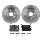 Set of 2 Brake Rotors and Pads for Mercury Tracer (1991–1996)