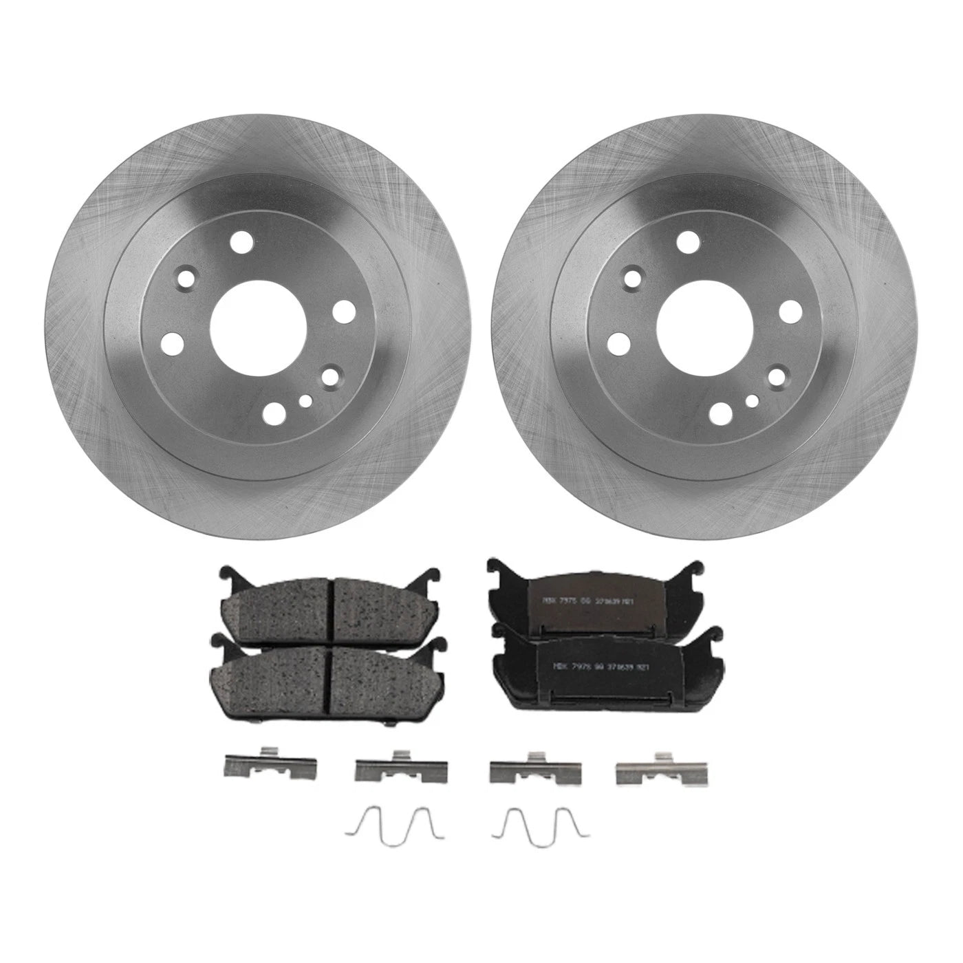 Set of 2 Brake Rotors and Pads for Mercury Tracer (1991–1996)