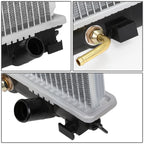 Aluminum Core Replacement Radiator for Honda Civic CRX (1988–1991) 886