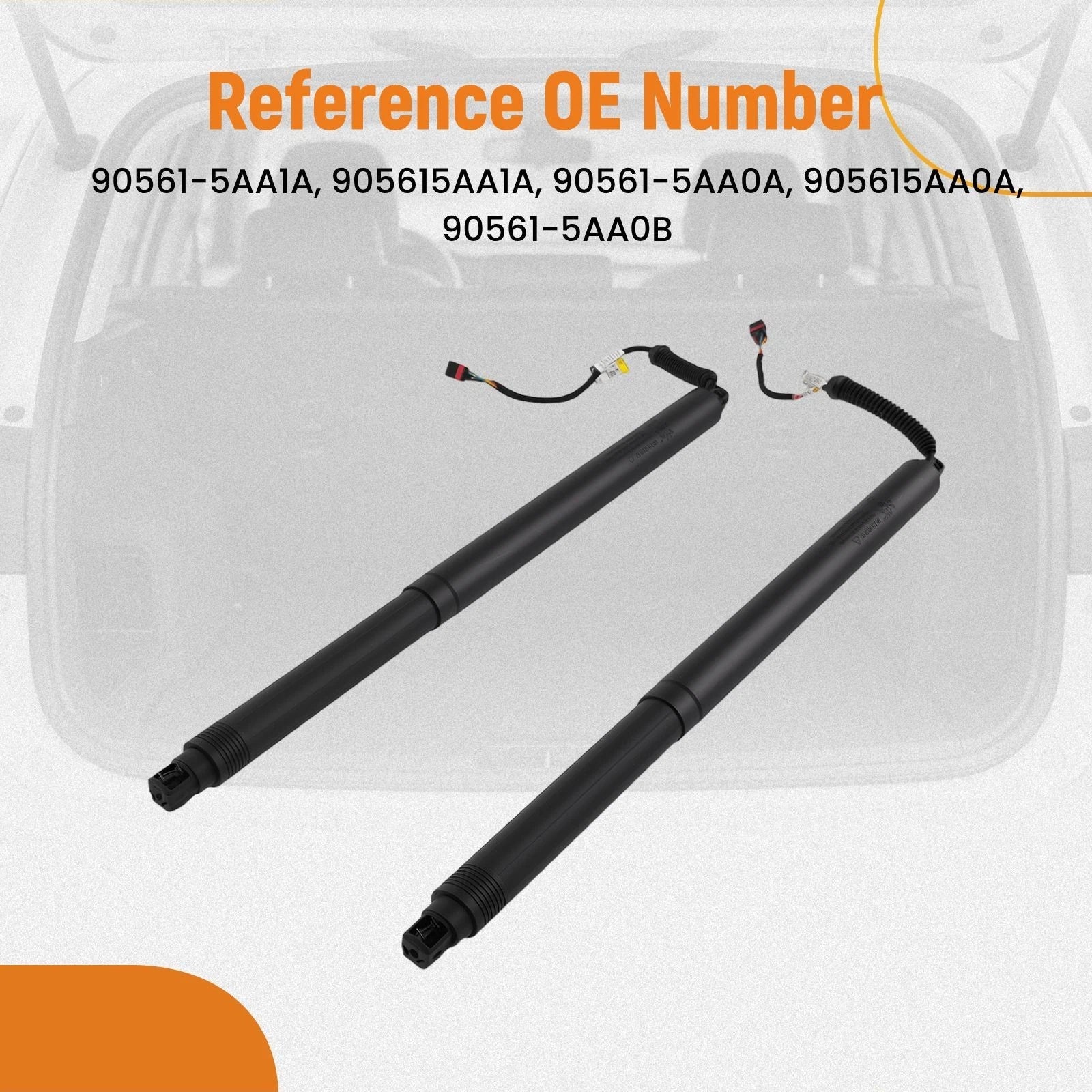 2X Power Lift Cylinder Struts for Nissan Murano (2015–2019, 2021) 90561-5AA1A R & L