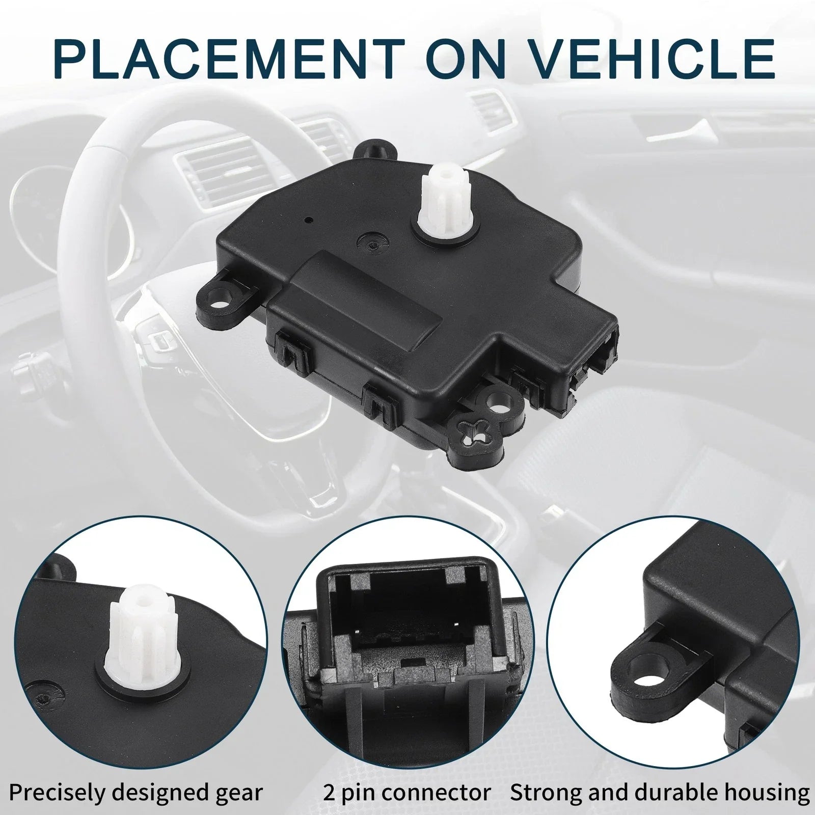 HVAC Heater Blend Door Control Actuator for Dodge Ram (2009-2010)