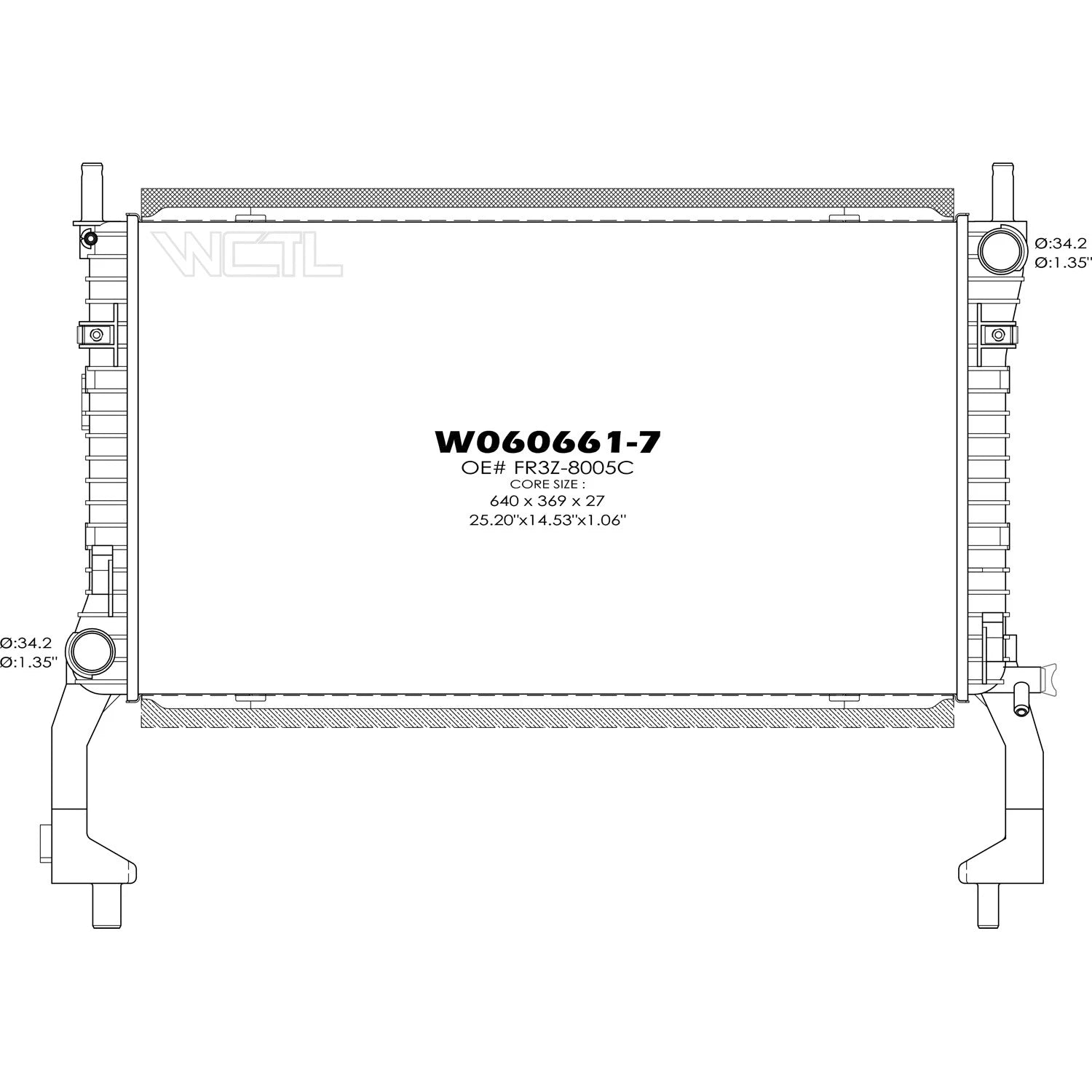 Replacement Plastic/Aluminum Radiator (See compatibility Chart)