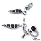 Chrome 2.5" Short Foot Peg Kit for Yamaha V-STAR XVS1300 (2007–2017)