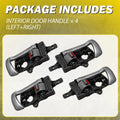Set of 4 Interior Door Handles for Hyundai Santa Fe (2007–2012)