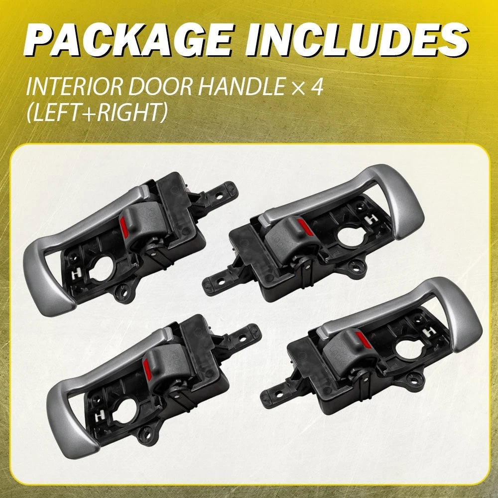 Set of 4 Interior Door Handles for Hyundai Santa Fe (2007–2012)