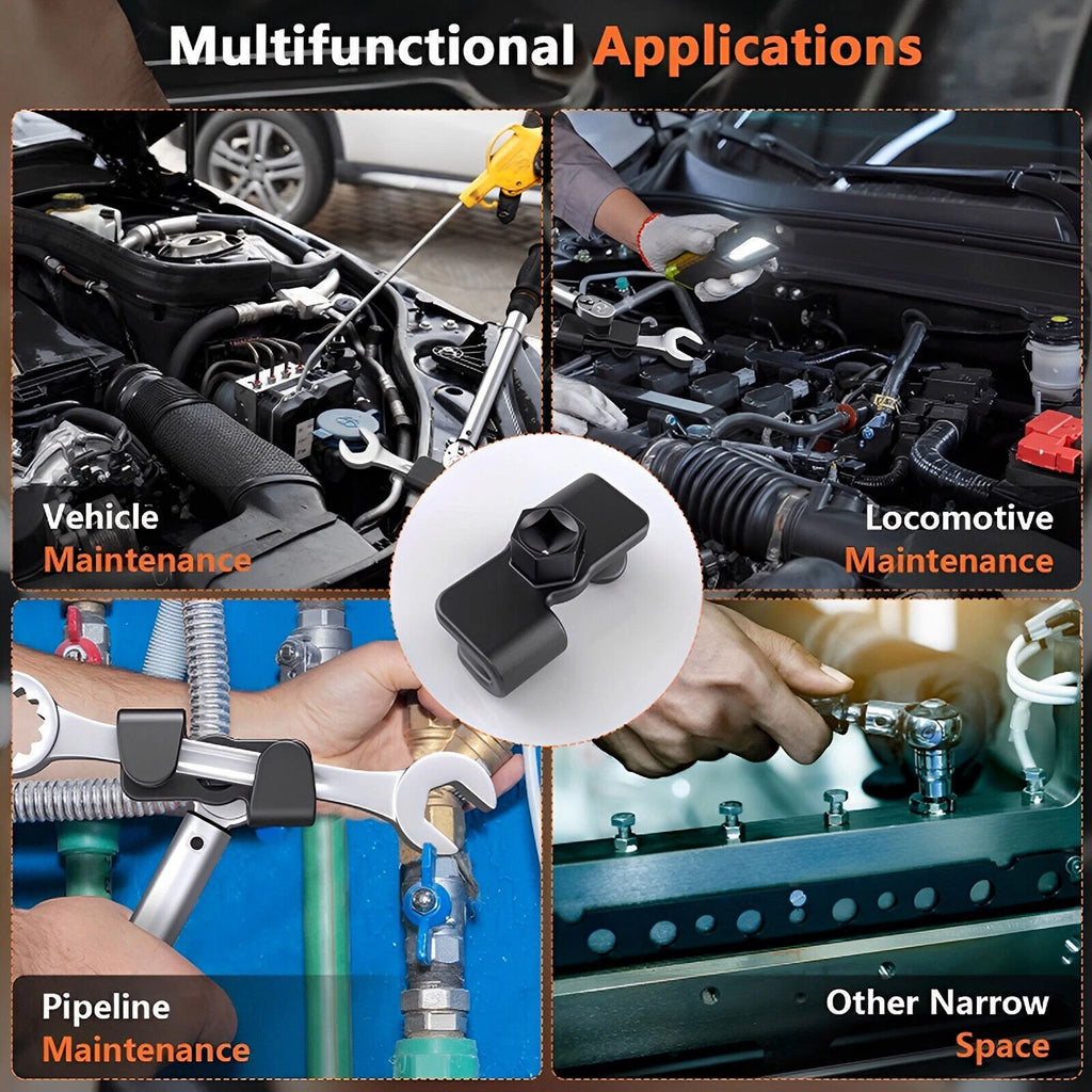 Universal Wrench Extender Adaptor for 1/2 Inch Drive Wrench
