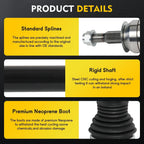 CV Axle Shaft for Chevrolet Camaro (2016–2017) Rear Passenger
