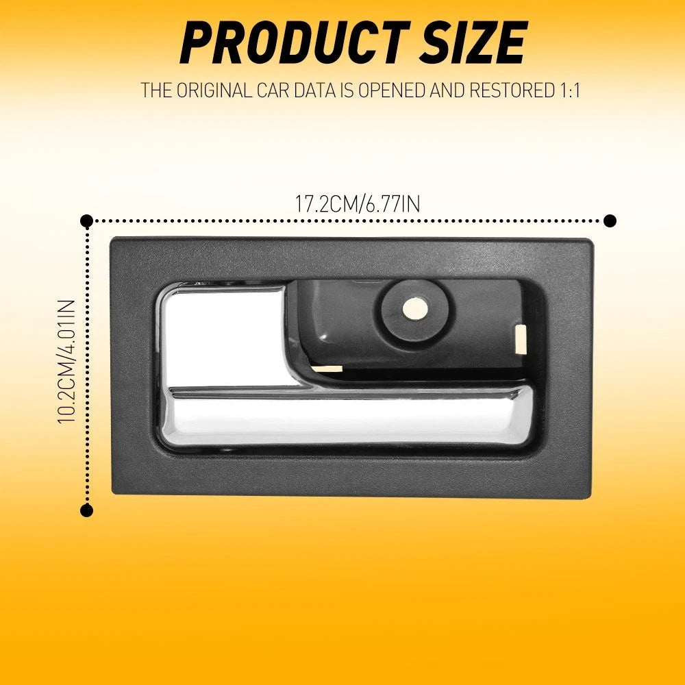 Driver Side Interior Door Handle Black Chrome for Ford F150 (2009â2014)