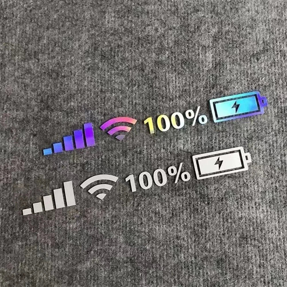 Wifi Battery Level Signal Sticker for Cars (Universal)