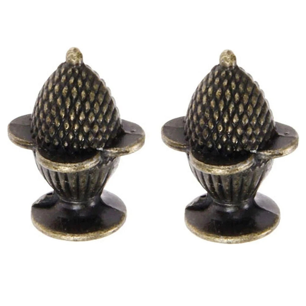 Set of 4 Antique Strawberry Shape Drawer Knobs for Jewelry Box