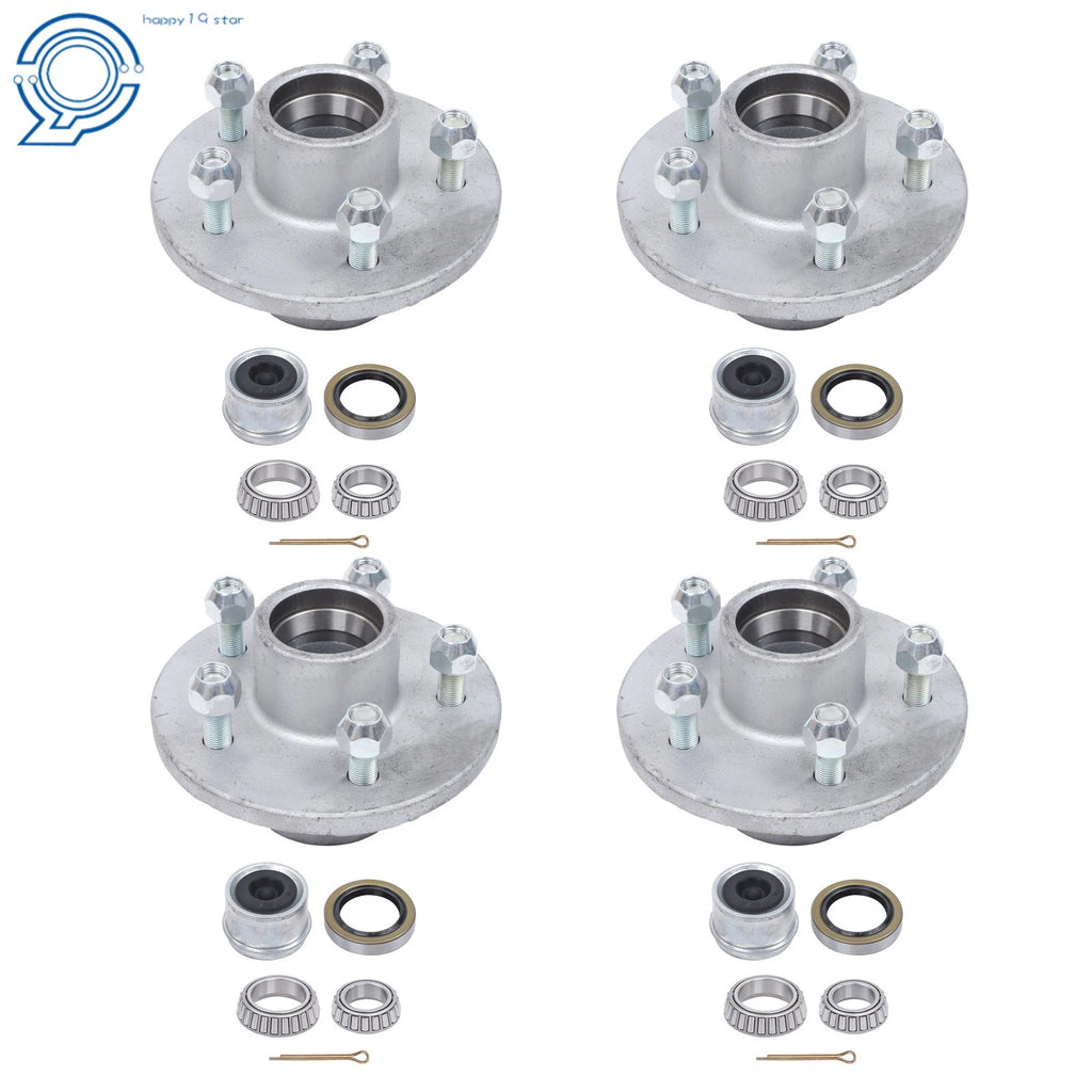 Galvanized Trailer Hub Kit for 3500 lbs (5 on 4.5)