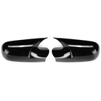 Add-On Gloss Black Side Mirror Cover Cap for Renault Megane 2 MK2 (2002–2009)