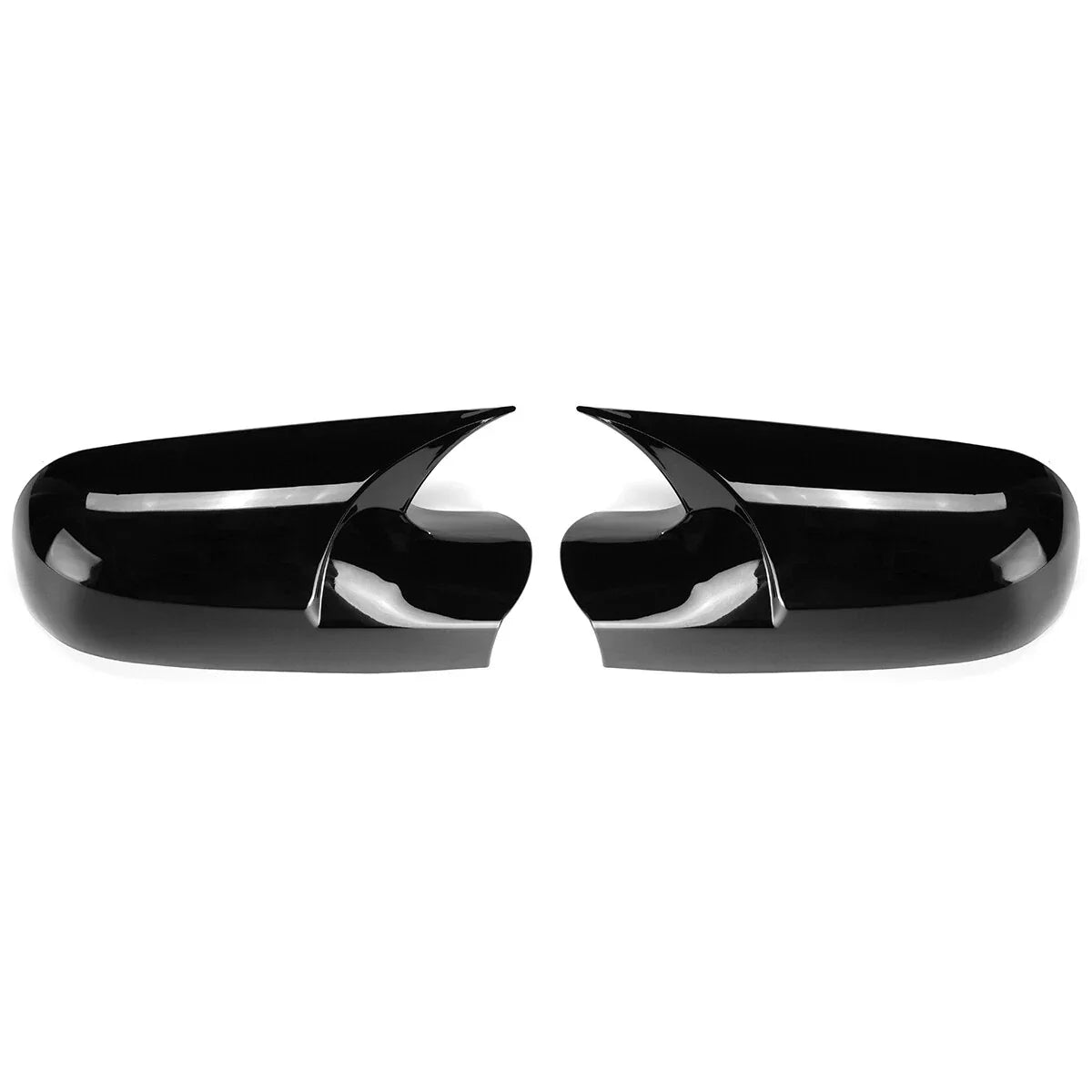 Add-On Gloss Black Side Mirror Cover Cap for Renault Megane 2 MK2 (2002–2009)