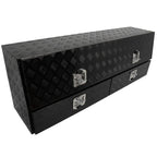 Set of 2 Aluminum Storage Tool Boxes for Truck