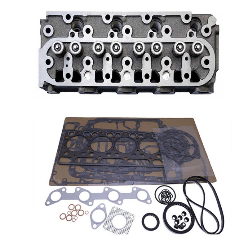 Cylinder Head w/Valves + Full Gasket for Bobcat 225 325 643 (6660965)