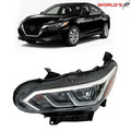 Headlight for Nissan Sentra (2020–2023) Halogen Black Driver Left