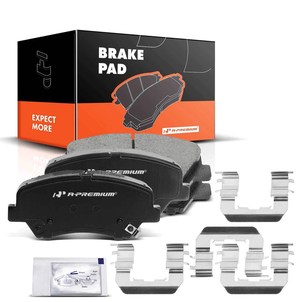 Set of 4 Front Ceramic Brake Pads for Hyundai Elantra (2011–2016) Kia Forte (2014–2016)
