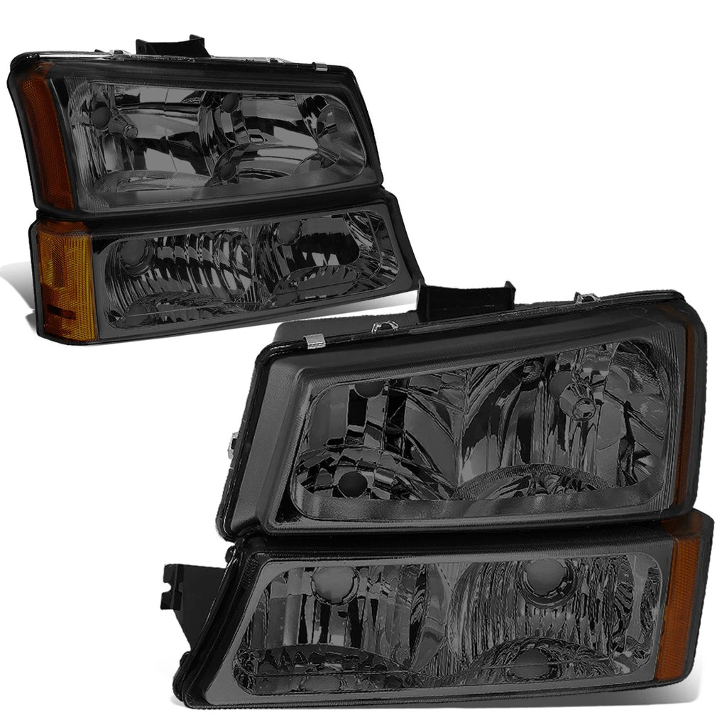 Headlight and Tail Light Kit for Silverado (2003–2007) - Smoked, LED, Black Tint